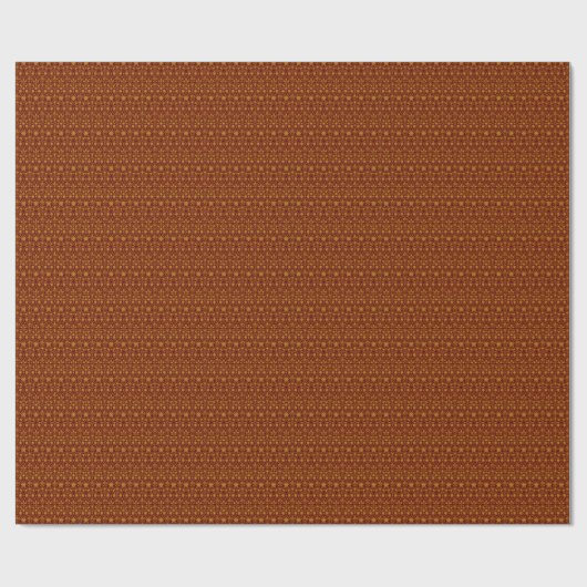 Dark Red en Gold Filigree Pattern  Cadeaupapier (Vlak)