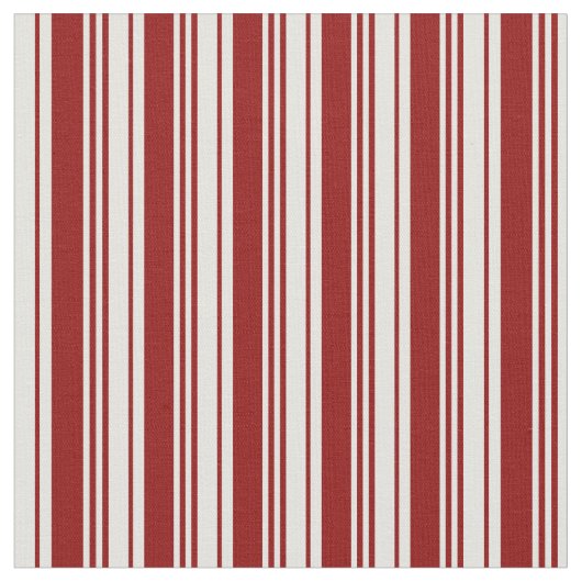 Dark Red en Light Cyan Lined Pattern Stof (Close Up)