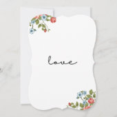 Dark Red Flowers Invitation (Dos)