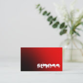 Dark Red Light Fitness Sport Visitekaartje (Staand voorkant)