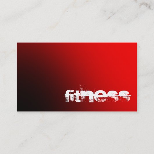 Dark Red Light Fitness Sport Visitekaartje (Voorkant)