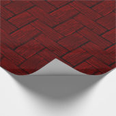 Dark Red Lincoln Logs Cadeaupapier (Hoek)