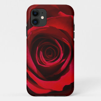 Dark Red Rose iPhone draagtas 11 Hoesje
