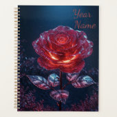 Dark Red Rose Planner (Devant)