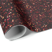 Dark Red Ruby Glitter Cadeaupapier (Rol Hoek)