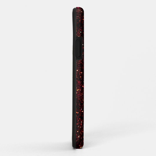 Dark Red Ruby Glitter Case-Mate iPhone Case (Achterkant/rechts)