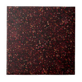 Dark Red Ruby Glitter Tegeltje (Voorkant)