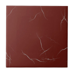 Dark Red Simulation Marble Tile Tegeltje