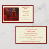 Dark Red Smoke Cigar Shop Visitekaartje (Voorkant / Achterkant)