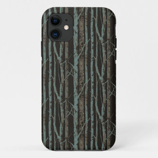 Dark Retro Birch iPhone 11 Hoesje