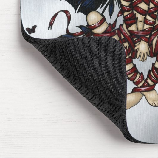 "Dark Ribbon Fairy" Mousepad Muismat (Hoek)