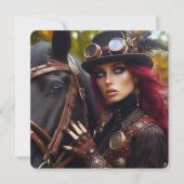 Dark Rider Steampunk Victoriaans Lady (Voorkant)