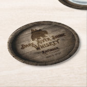 Dark River Shine Whiskey Barrel Onderzetter (Gebogen)