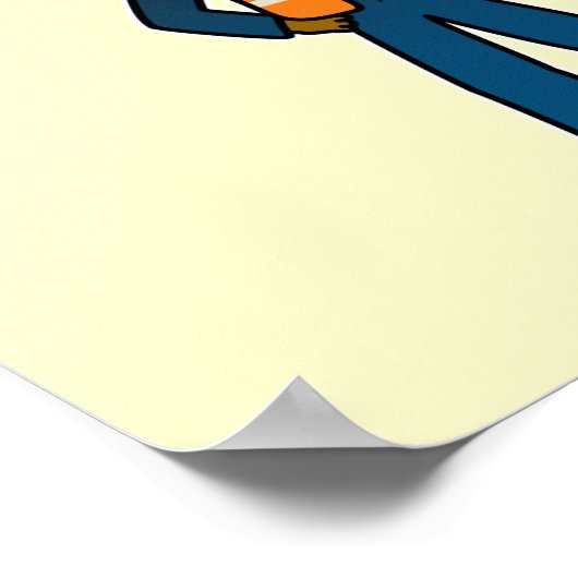 Dark Rocket Scientist Girl Poster (Hoek)