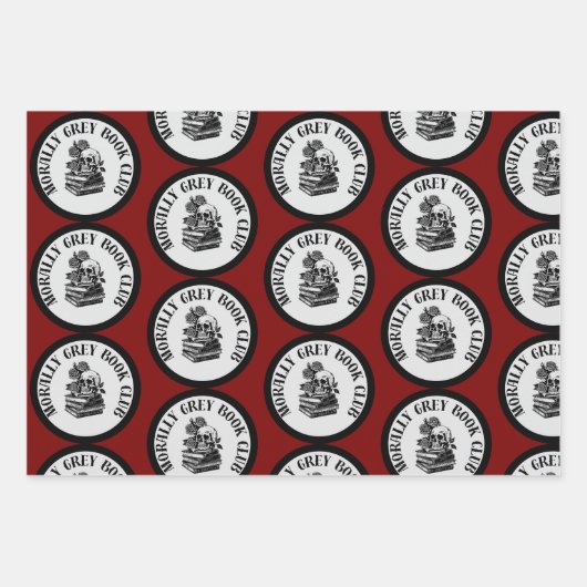 Dark Romance Bookish Wrapping Paper (Voorkant)