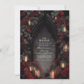 Dark Romance Gothic Lantern Party Night Kaart (Voorkant)