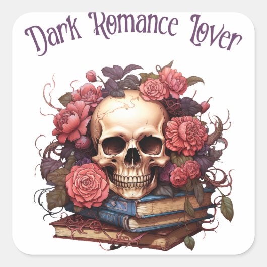 Dark Romance Lover Vierkante Sticker (Voorkant)