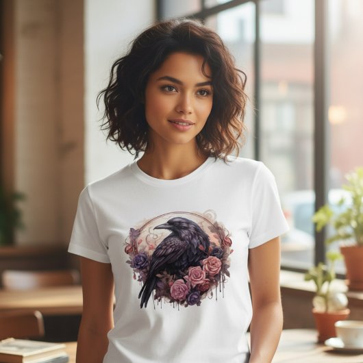 Dark Romance Raven & Rose Apparel T-shirt