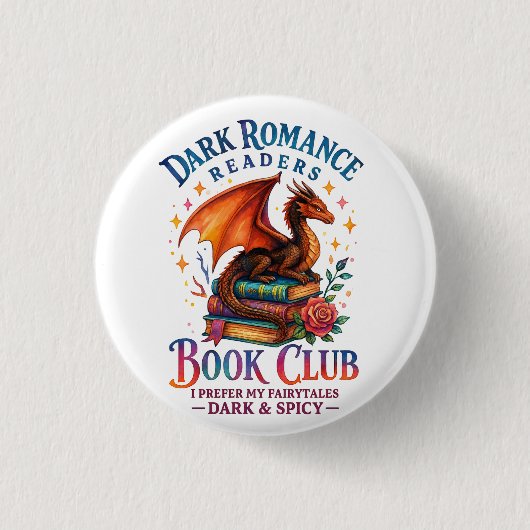 Dark Romance Readers... Ronde Button 3,2 Cm (Voorkant)
