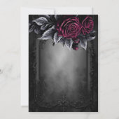 Dark Romantic Floral Gothic wedding invitation (Dos)