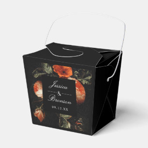 Dark Romantic Floral Rozen Dutch Master Wedding Bedankdoosjes