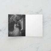 Dark Romantic Floral Rozen Dutch Master Wedding Bedankkaart (Binnen)