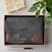 Dark Roos Bloom Tissuepapier (Geschenk)