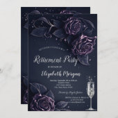 Dark Rozen Gothic Pensioen Kaart (Voorkant / Achterkant)