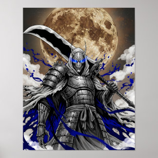 Dark Samurai Demon Warrior Poster
