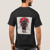 Dark Samurai Japanese Warrior T-shirt (Achterkant)