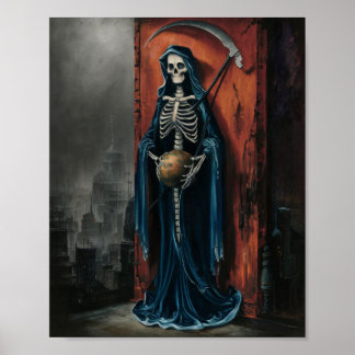 Dark Santa Muerte Poster