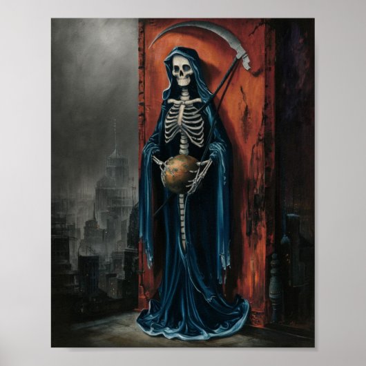 Dark Santa Muerte Poster (Voorkant)