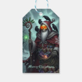 Dark Santa of Shadows – Gothic Christmas Skeleton  Cadeaulabel (Achterkant)