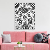 Dark Shades Phrame Canvas Afdruk (Insitu (Woonkamer))