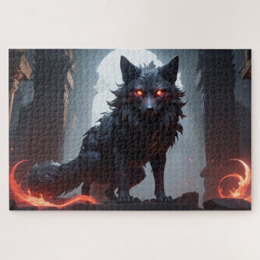 Dark Shadow Fox Legpuzzel (Horizontaal)