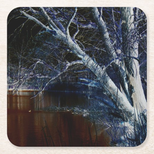 Dark Side 7 coastercnm Vierkante Kartonnen Onderzetter (Voorkant)