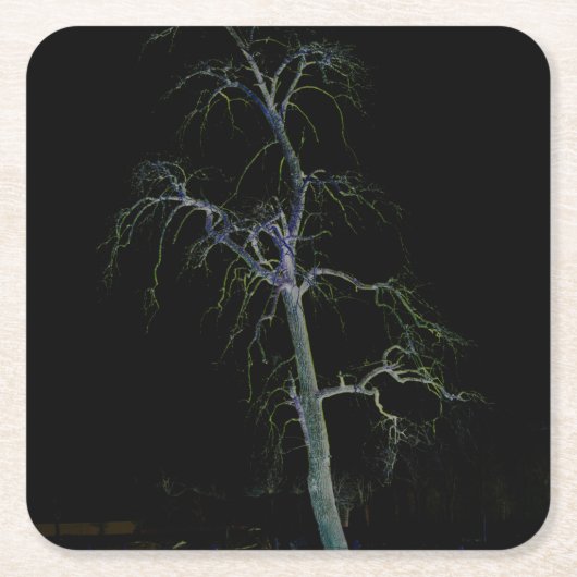 Dark Side 8 coastercna Vierkante Kartonnen Onderzetter (Voorkant)