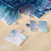 Dark-Skinned Fairy With Afro and Hydrangeas Puzzle (Côté)