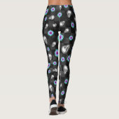 DARK SKULL FLORAL LEGGINGS (Achterkant)