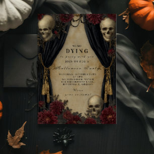 Dark Skull Halloween feest Kaart