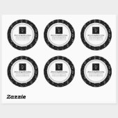 Dark Skull Party-stickers Ronde Sticker (Vel)