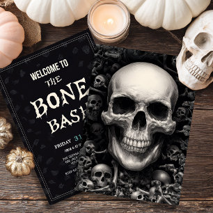 Dark Skull thema Halloween Kaart