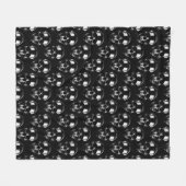 Dark Skulls Fleece Deken (Voorkant (Horizontaal))