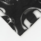 Dark Skulls Fleece Deken (Hoek)