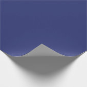 Dark Slate Blue Pop Of Color Cadeaupapier (Hoek)