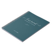 Dark Slate Grey Couple Memory Keepsake Notitieboek (Linkerzijde)
