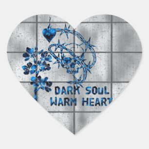 Dark Soul Skull Hart Sticker