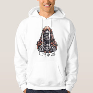 Dark Spooky Christmas Spirit Skull Hoodie