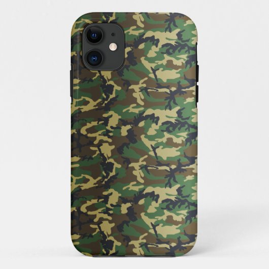 Dark Standard Woodland Camo Case-Mate iPhone Case (Achterkant)