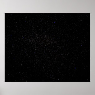 Dark Starry Abyss // Long Blootstelling Night Sky Poster